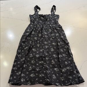 American Eagle Outfitters Grey Floral Midi Dress